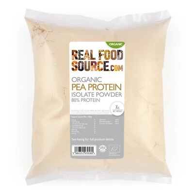 RealFoodSource - Organic Pea Protein Isolate 80 1kg