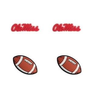 NCAA Ole Miss Rebels Team For Crocs Zapatos Dijes Jibbitz - 4 Piezas - Imagen 1 de 1