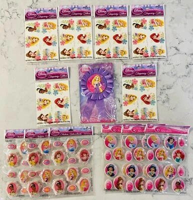 Disney Princess Party for 12/12 sticker pages and 12 tattoo pages/RapunzelRibbon - Image 1 of 4