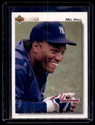 1992 Upper Deck Mel Hall New York Yankees #291 1043 - Image 1 of 2