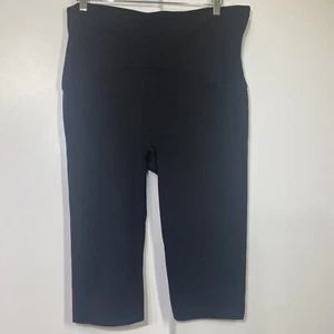 Spanx by Sara Blakely Active Capri - Cropped Black Leggings Size Plus 3X - Picture 1 of 9