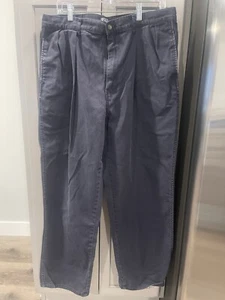 Vintage Polo By Ralph Lauren Chino Hose Herren Größe 38 x 30 Blau Plissee Vintage " - Bild 1 von 12