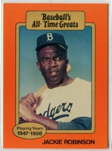 1987 Hygrade Baseball's All-Time Greats Promo (red back) - Jackie Robinson - Picture 1 of 2