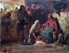 Handpainted High Quality Oil Painting Blessing Children (Gospel Story) On Canvas