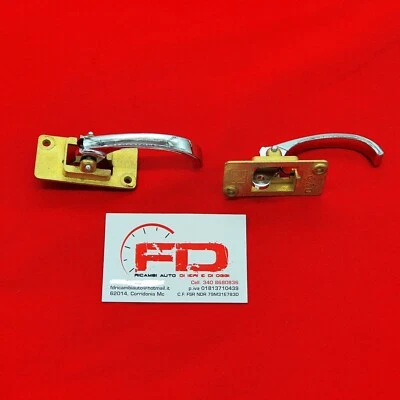 MANIGLIE COPPIA INTERNA APRIPORTA COMPLETAMENTE IN METALLO FIAT 500 L 126  - Immagine 1 di 4