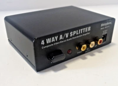 4 Way A/V Splitter Amplifier  Maplin Shinybow Model: SB-3714 - Image 1 of 4
