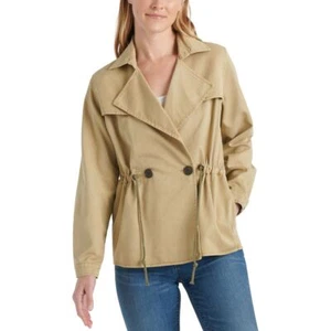 LUCKY BRAND NEW Women's Cotton-blend Drawstring Trench Jacket Top TEDO - Picture 1 of 2