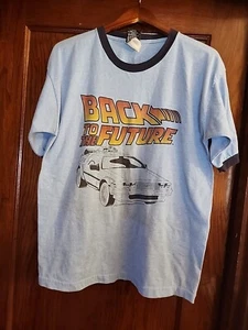Vintage Thunder Creek 90 Back to the Future Blau Ringer T-Shirt Herren Gr. L - Bild 1 von 20