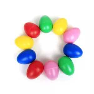 Plastic Percussion Musical Egg Maracas Shakers Children Kids Toys Fun Gift .qn - Picture 1 of 9