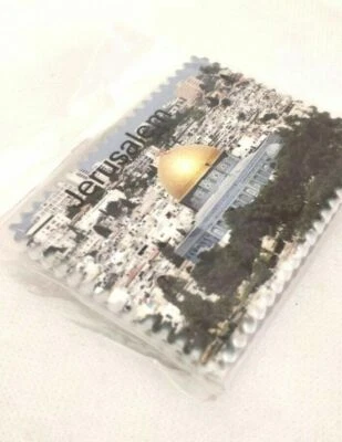 Al-Aqsa Mosque with Jerusalem City Ceramic Fridge Magnet Souvenir from Palestine - Image 1 of 3