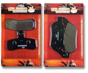 Pastillas de freno delanteras + traseras para Harley FXDC SuperGlide [08-14] FXDB Street Bob [08-22] - Imagen 1 de 3