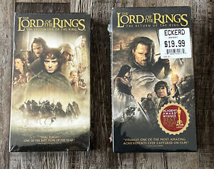 Lord Of The Rings The Return Of The King & Fellowship Of The Rings VHS Sealed