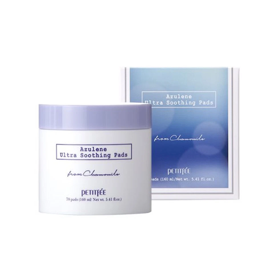 [PETITFEE] Azulene Ultra Soothing Pads - 160ml (70pcs) / Free Gift - Image 1 of 1
