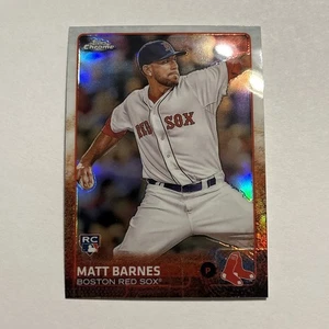 Matt Barnes 2015 Topps cromo refractor paralelo novato #21 Boston Red Sox  - Imagen 1 de 2