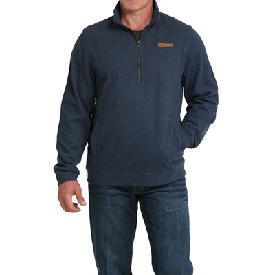 Pullover polar Cinch azul marino 1/2 cremallera para hombre MWK1913004 Foto 1 de 4