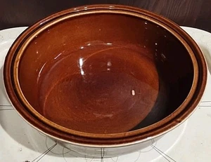 Vintage Red Wing Pottery Brown Casserole Serving Bowl 10.25” pan side dish USA - Picture 1 of 10