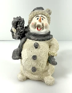 Vintage 2000's Snow Buddies 7" Jolly Snowman Holiday Christmas Figurine - Picture 1 of 7