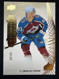 Jean-Luc Foudy RC/65 2022-23 Upper Deck Premier Gold #112 - Imagen 1 de 2