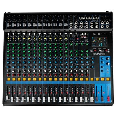 5Core Audio Mixer 20 Channel DJ Soundboard USB Interface Bluetooth XLR Console - Image 1 of 4