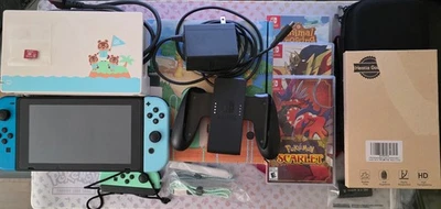Nintendo Switch Console Animal Crossing New Horizon + Games, accessories - Image 1 of 4