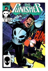 PUNISHER 4 VF- (7.5) 1987 DIRETTO 1° APP MICROCHIP MIKE BARON KLAUS JANSON* - Foto 1 di 2