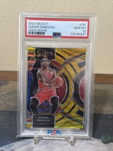 2023-24 Panini Select Demar Derozan #191 Gold Wave Prizm /10 PSA 10 POP 1 - Picture 1 of 2