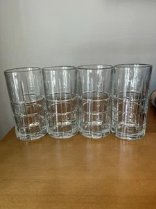 Vaso de té helado Anchor Hocking transparente Manchester tartán 16 oz vintage 4 - Imagen 1 de 9