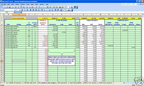 Bookkeeping and VAT spreadsheets for businesses with credit sales 2026 year end - Image 1 of 1
