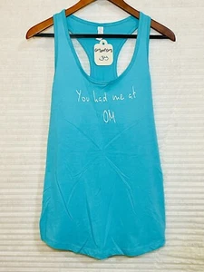 Racerback Tank Top for Yoga Gym Meditation Workout “You had me at OM” Women’s L - Picture 1 of 6