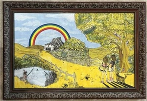 One of a Kind! FLEETWOOD MAC Kiln House COMMISSIONED FRAMED ARTWORK with Album - Picture 1 of 3