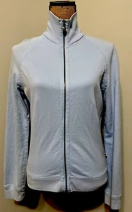 Twisted Heart women’s Dusty Blue Zip Sweat Shirt With Embroidered Cross - Picture 1 of 7