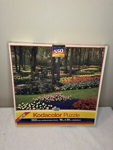 NEW *SEALED* KODAK Keukenhof Holland Garden 1990 550 Piece 18x24 Sealed New