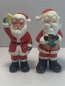 2 Vintage Santa Clause Salt & Pepper Shakers Japan Good Condition - Picture 1 of 8