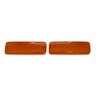 Pair Amber Orange Front Bumper Light Lens For Toyota Hilux LN85 Pickup 1990 - 95 - Image 1 of 4