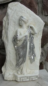 Relief Frau Wandbild Bild Stuck Wandrelief Griechisch Felsen 3D Figur Cr Si 7028 - Picture 1 of 6