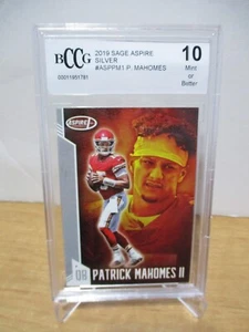 2019 Sage Aspire - Silver Parallel - Patrick Mahomes III #ASPPM1 - BCCG 10 - Picture 1 of 2