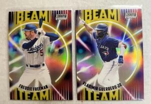 2022 Stadium Club Chrome Vladimir Guerrero & Freddie Freeman Beam Team - Picture 1 of 2