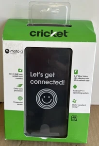 NEW Motorola Moto G Power 64GB Dark Grove Cricket Wireless Prepaid Smartphone - Picture 1 of 5