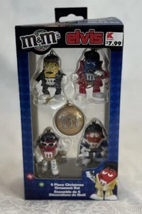 M&M's ELVIS Ornamenti Natalizi Mini Confezione da 4 Musica Kurt S Adler SET - Foto 1 di 3