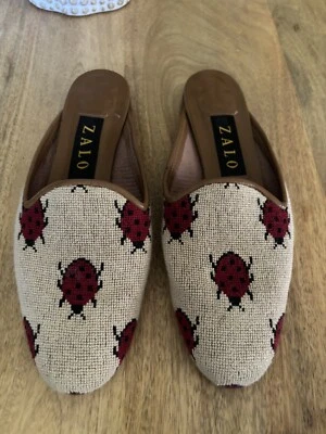 Zapatos sin cordones para mujer Zalo Grace LadyBug 🐞 beige/rojo talla 7,5 Foto 1 de 4