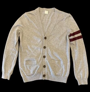 Crewcuts Varsity Button Cardigan Sweater Sz 8 100% Cotton - Picture 1 of 3
