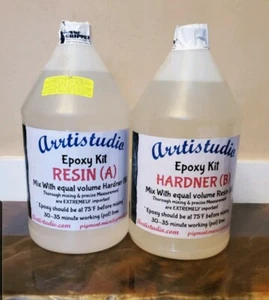 2 Gallon Arrtistudio Clear Coat Epoxy Resin. FREE SHIPPING  - Photo 1 sur 1