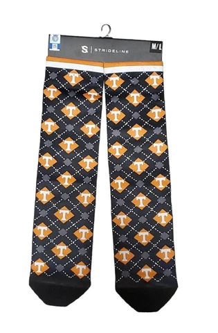 Tennessee Volunteers Dress Socks University Strideline Lincensed Wear Cover