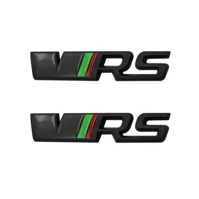 Chrome Black VRS Emblem Car Fender Trunk Trim Badge Nameplate for Skoda Octavia - Image 1 of 4