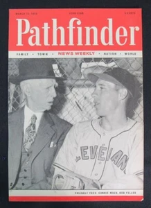 March 13, 1946 Pathfinder Magazine Connie Mack/Bob Feller on Cover - Picture 1 of 2