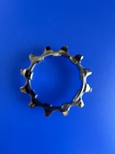 Shimano 12 Tooth Cassette Cog 1st Position Splined With Spacer 12t Chrome NOS - Picture 1 of 2