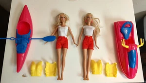 Barbie Kayak & Jet Ski Playset (w/ Beach Dolls) - Picture 1 of 12