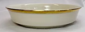 Lenox Eternal Coup Sopa/Ensalada/CereaI Cuenco 7 1/2" Marfil con Borde Dorado Hecho en EE. UU. Bonito - Imagen 1 de 5
