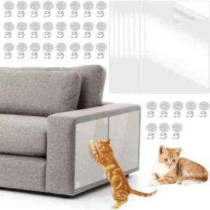 Protecteurs anti griffes meuble chat avec 32 Vis 8 PCS - Imagen 1 de 4