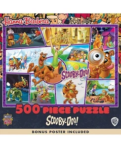 MasterPieces Hanna Barbera - Scooby-Doo! 500 Piece Jigsaw Puzzle w/Bonus Poster! - Picture 1 of 4